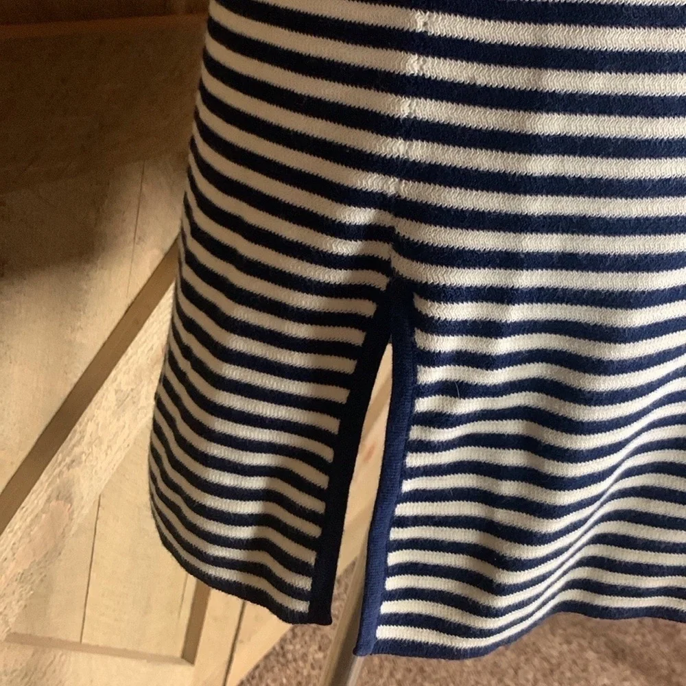 Tory Burch Katama nautical stripe tunic top Size Medium